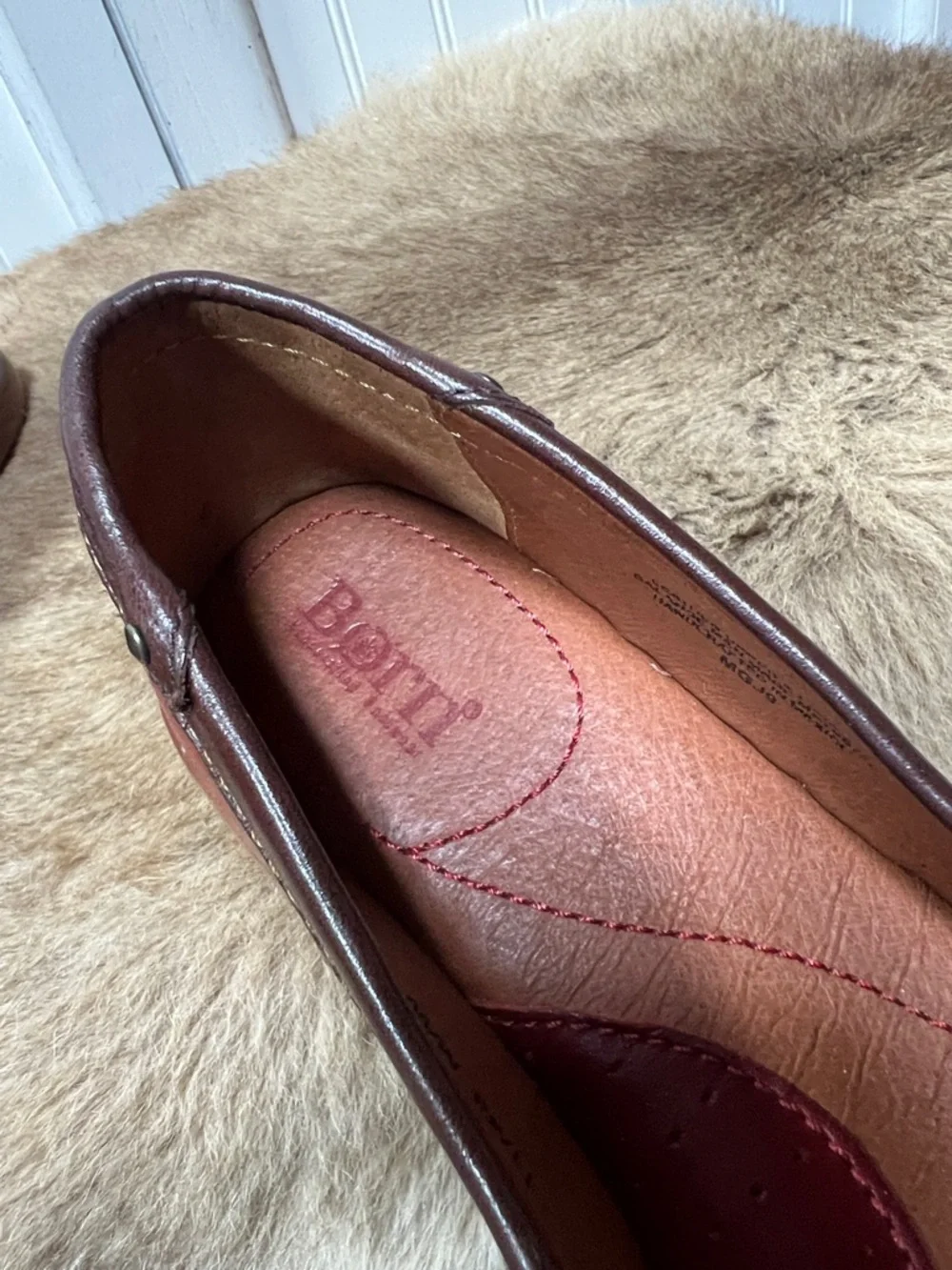 Born Leather Buckle Loafers Shoes 11